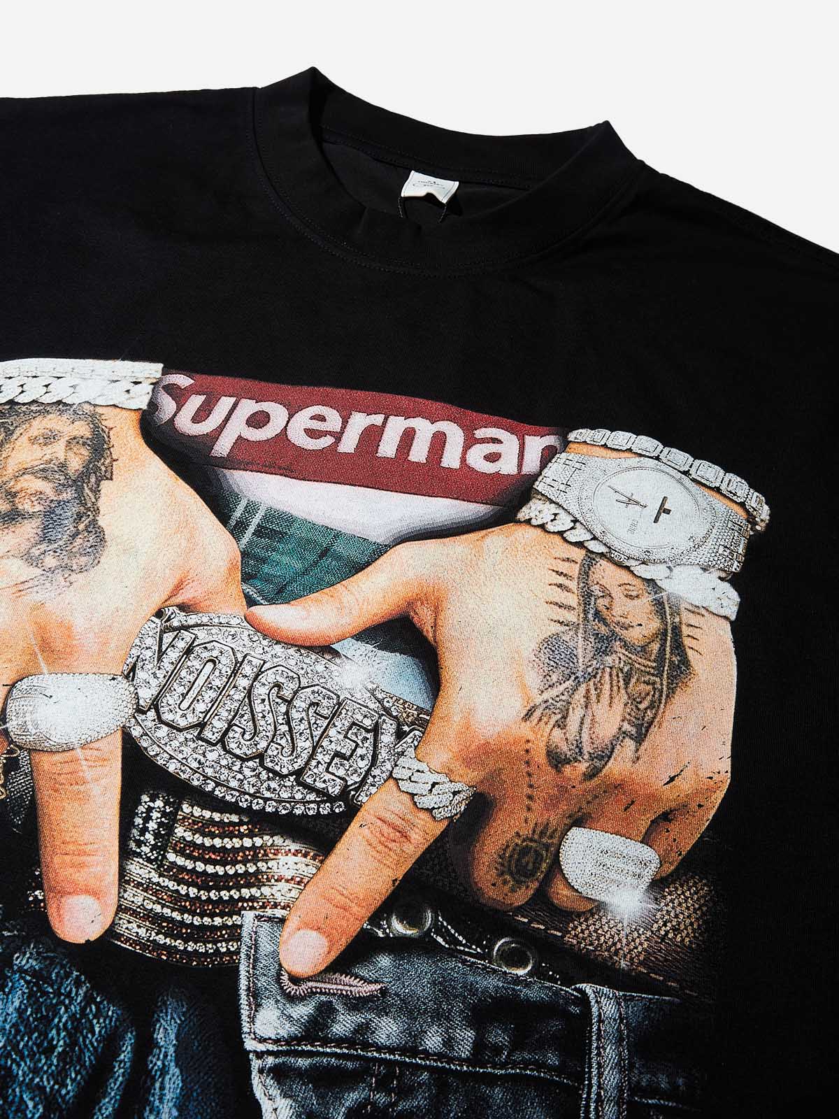 T-SHIRT CROPPED OVER NOISSEY NERO SUPERMAN