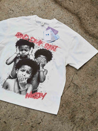 T-SHIRT NOISSEY  BOXY OVERSIZED BIANCA ART 3 CHILD