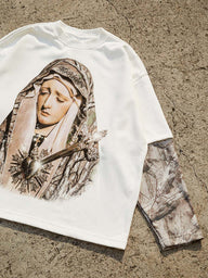 T-SHIRT MANICA LUNGA MADONNA & CAMO   - NOISSEY