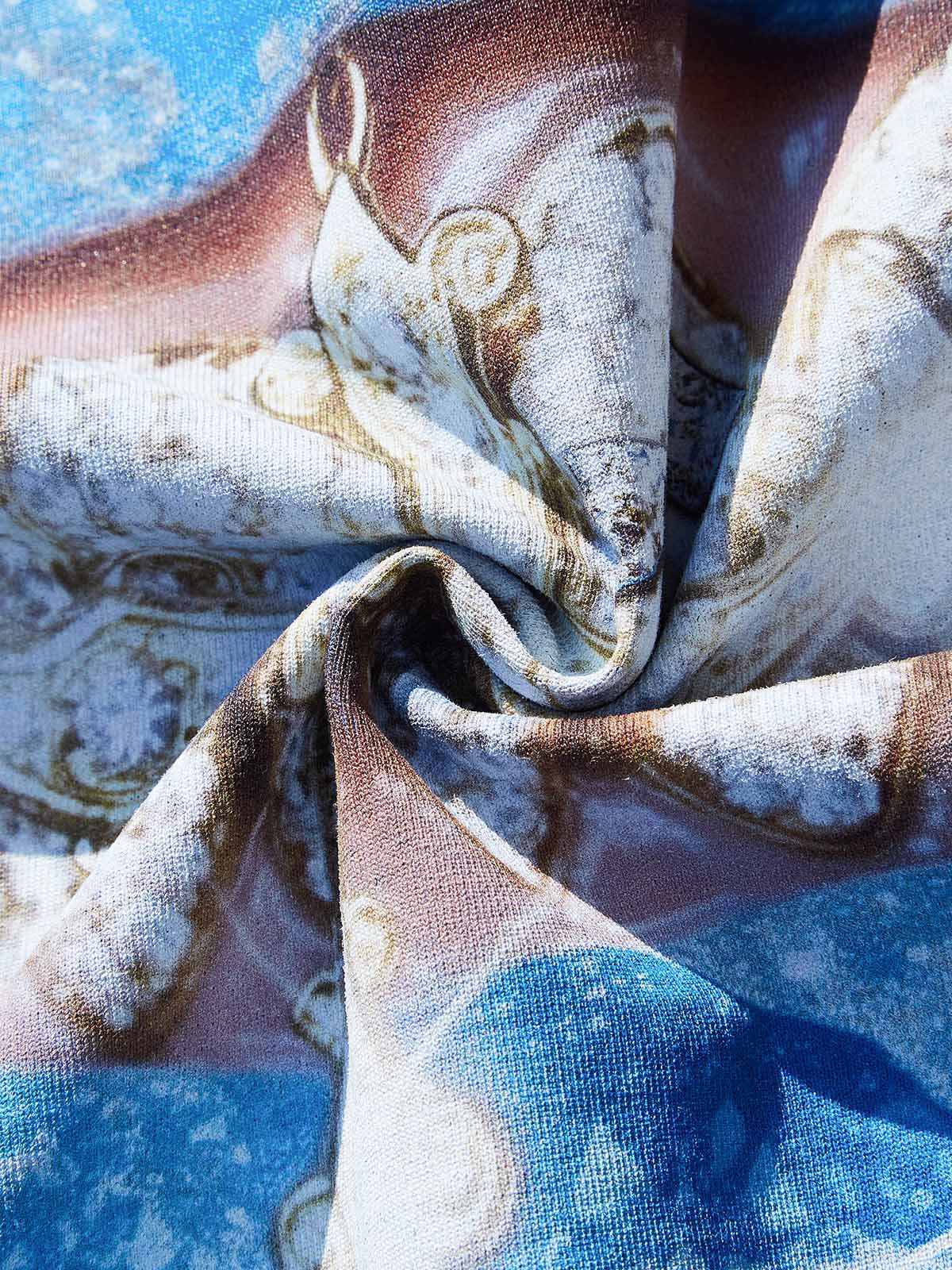 T-SHIRT NOISSEY OVERSIZE  ICY BLUE ART BOCCA DIAMON CAMO PRINT