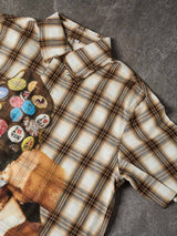CAMICIA M/M CROPPED NOISSEY CAPP CON SPILLE
