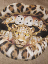 T-SHIRT NOISSEY BROWN OVERSIZE ART BOCCA GOLDEN LEOPARD