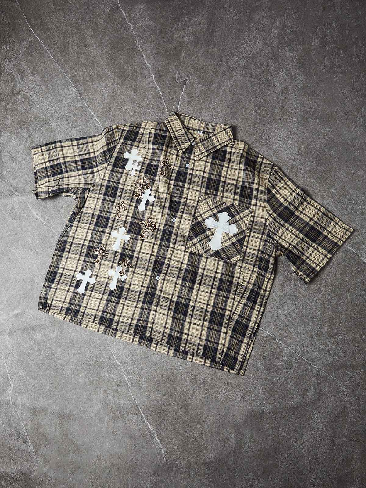 CAMICIA M/M CROPPED NOISSEY CROCI LEOPARD