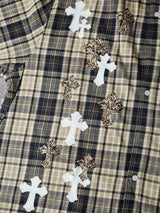 CAMICIA M/M CROPPED NOISSEY CROCI LEOPARD