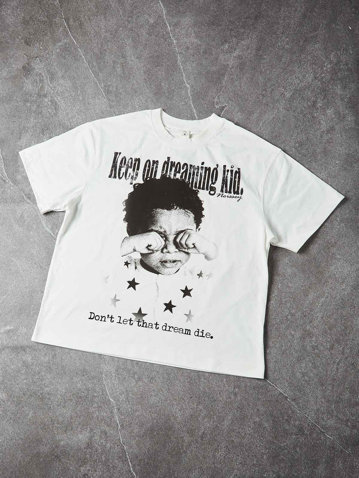 T-SHIRT NOISSEY WHITE ART DREAMING KID