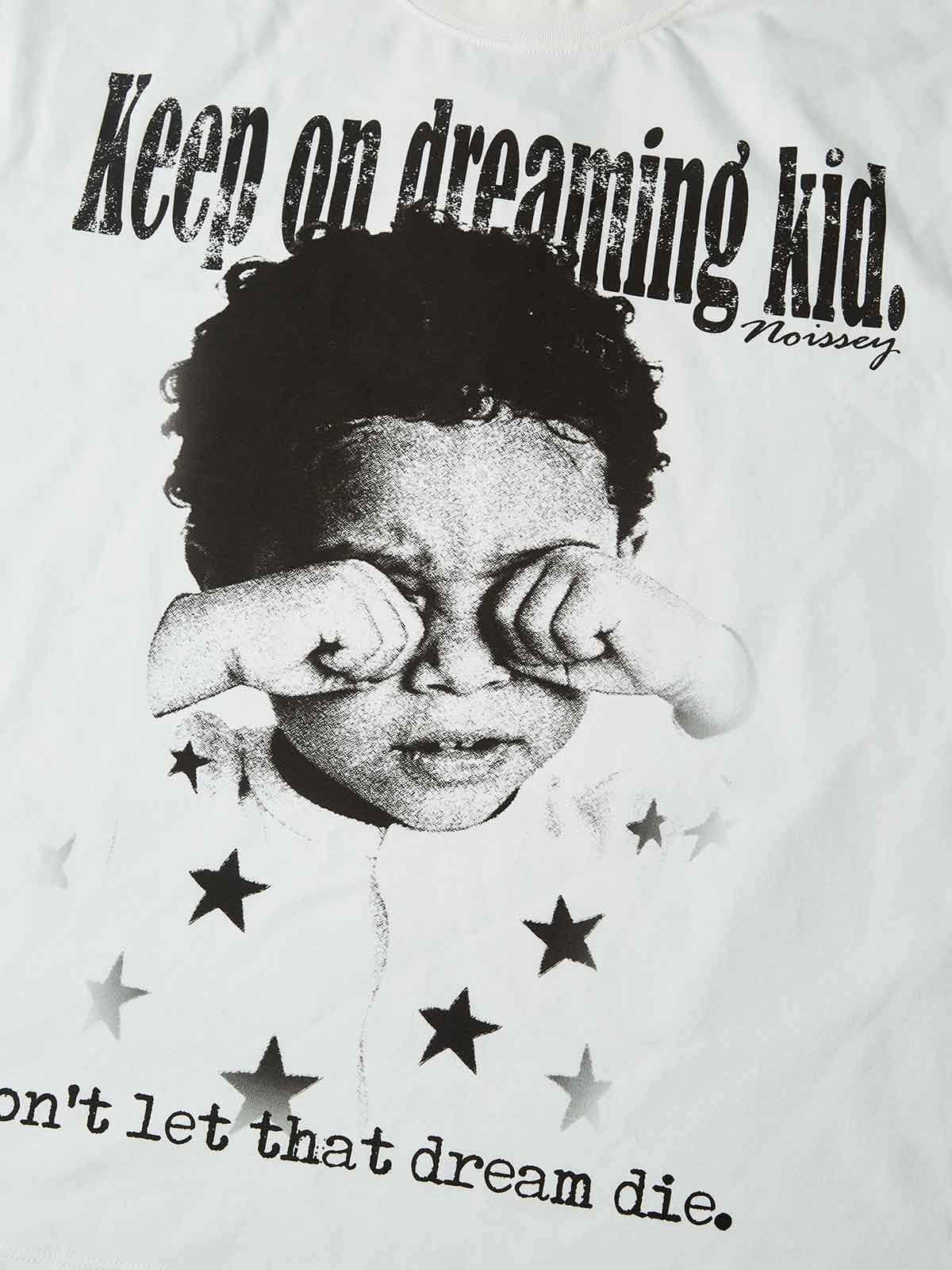 T-SHIRT NOISSEY WHITE ART DREAMING KID