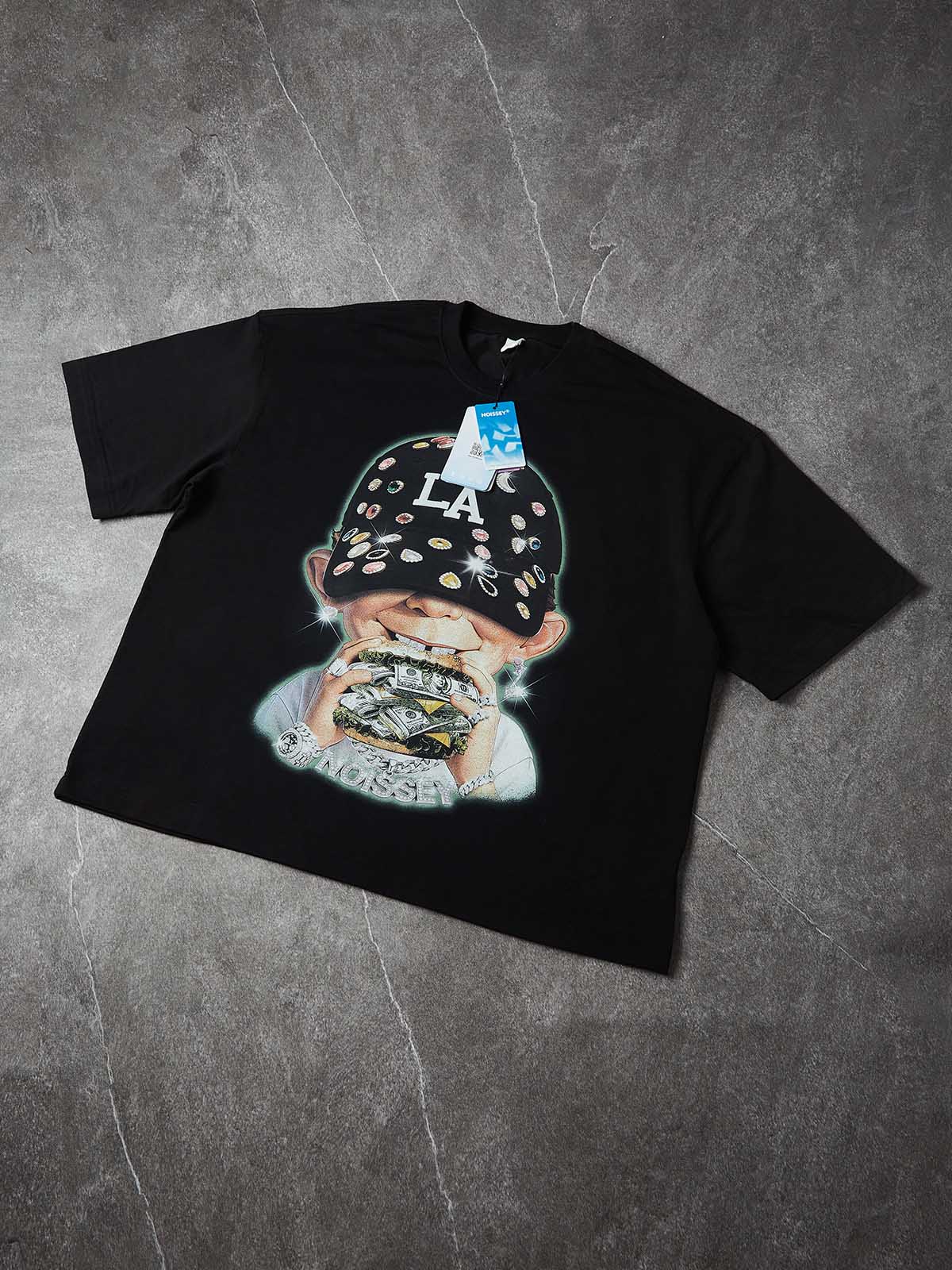T-SHIRT CROPPED OVER NOISSEY NERO MONEY BURGER