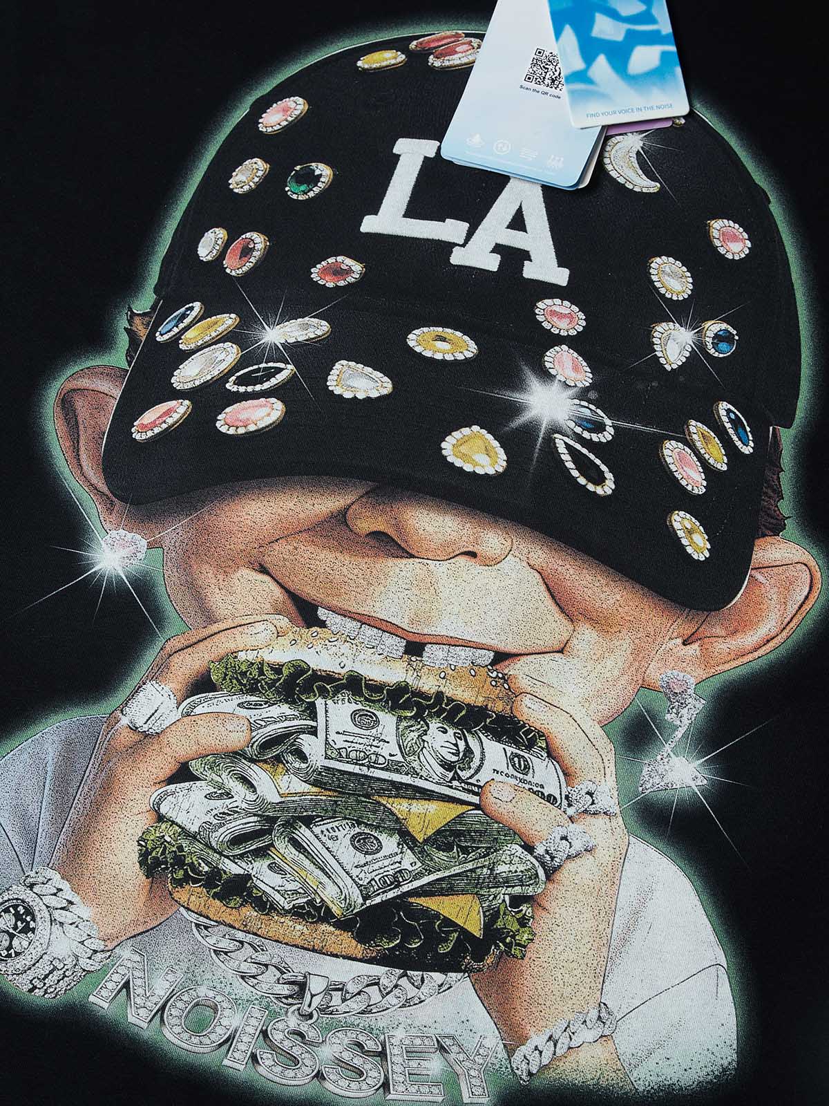 T-SHIRT CROPPED OVER NOISSEY NERO MONEY BURGER