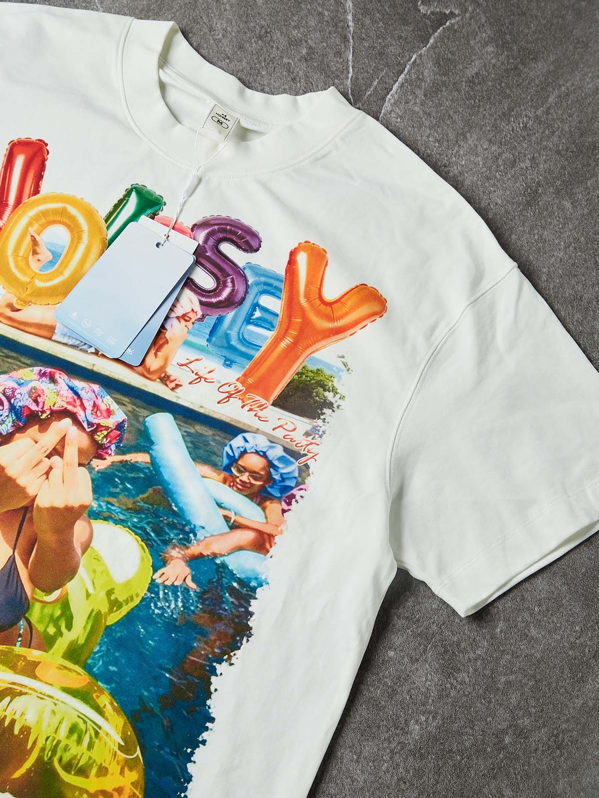 T-SHIRT NOISSEY OVERSIZE BIANCA ART POOL SIDE MANIA