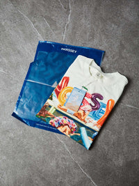T-SHIRT NOISSEY OVERSIZE BIANCA ART POOL SIDE MANIA