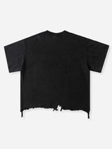 T-SHIRT NOISSEY  BLACK  BOXYFIT OVERSIZE TAGLIO VIVO ART MONEY & GOLD