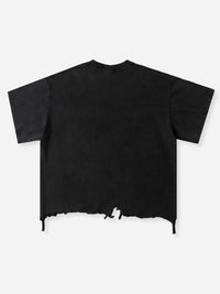 T-SHIRT NOISSEY  BLACK  BOXYFIT OVERSIZE TAGLIO VIVO ART MONEY & GOLD