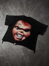 T-SHIRT NOISSEY  BLACK  BOXYFIT OVERSIZE TAGLIO VIVO ART CHUCKY
