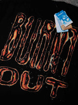 T-SHIRT NOISSEY  BLACK  BOXYFIT OVERSIZE ART BURNT OUT