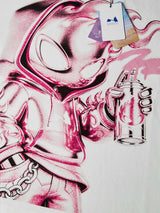 T-SHIRT NOISSEY OVERSIZE BIANCA ART METTALIC SPRAY