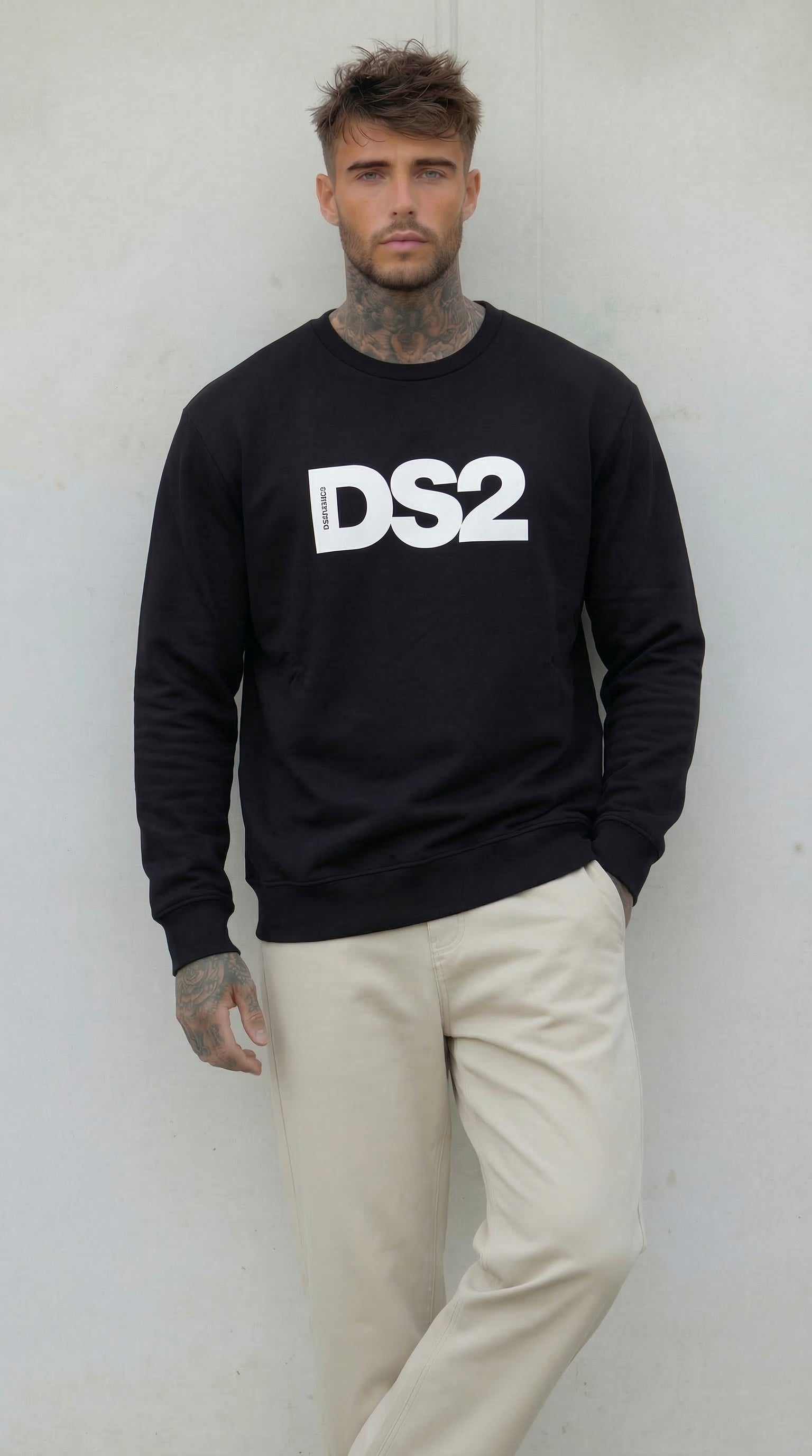 FELPA GIROCOLLO PIU' COLORI   CON LOGO  - DS2 - ART. SS26276