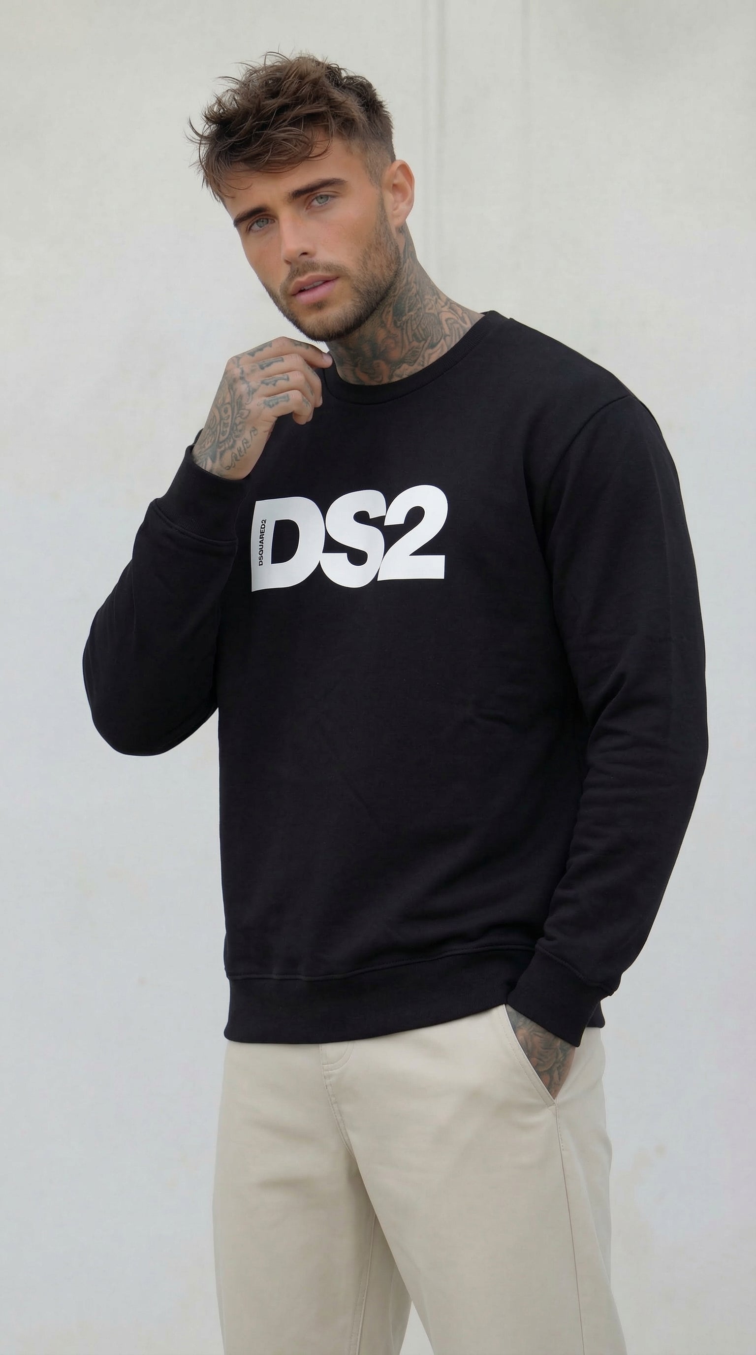 FELPA GIROCOLLO PIU' COLORI   CON LOGO  - DS2 - ART. SS26276