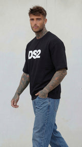 T-SHIRT FELPA CON LOGO BIG -  NERO  - DS2 - ART. SS26280