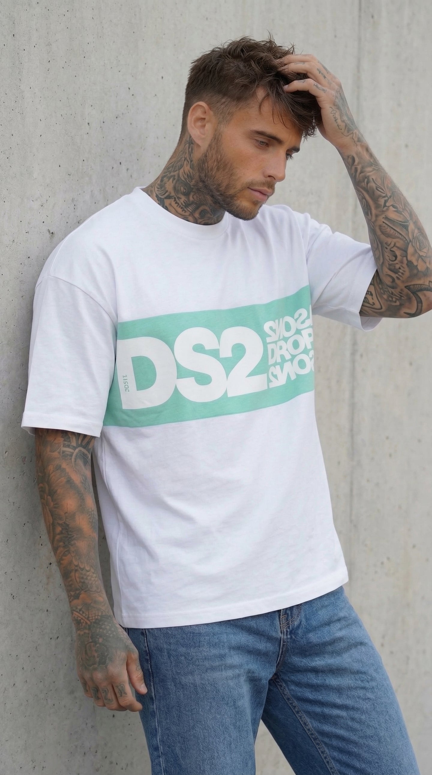 T-SHIRT CON INSERTO LOGATO  - PIU' COLORI  -DS2 - ART. SS26214
