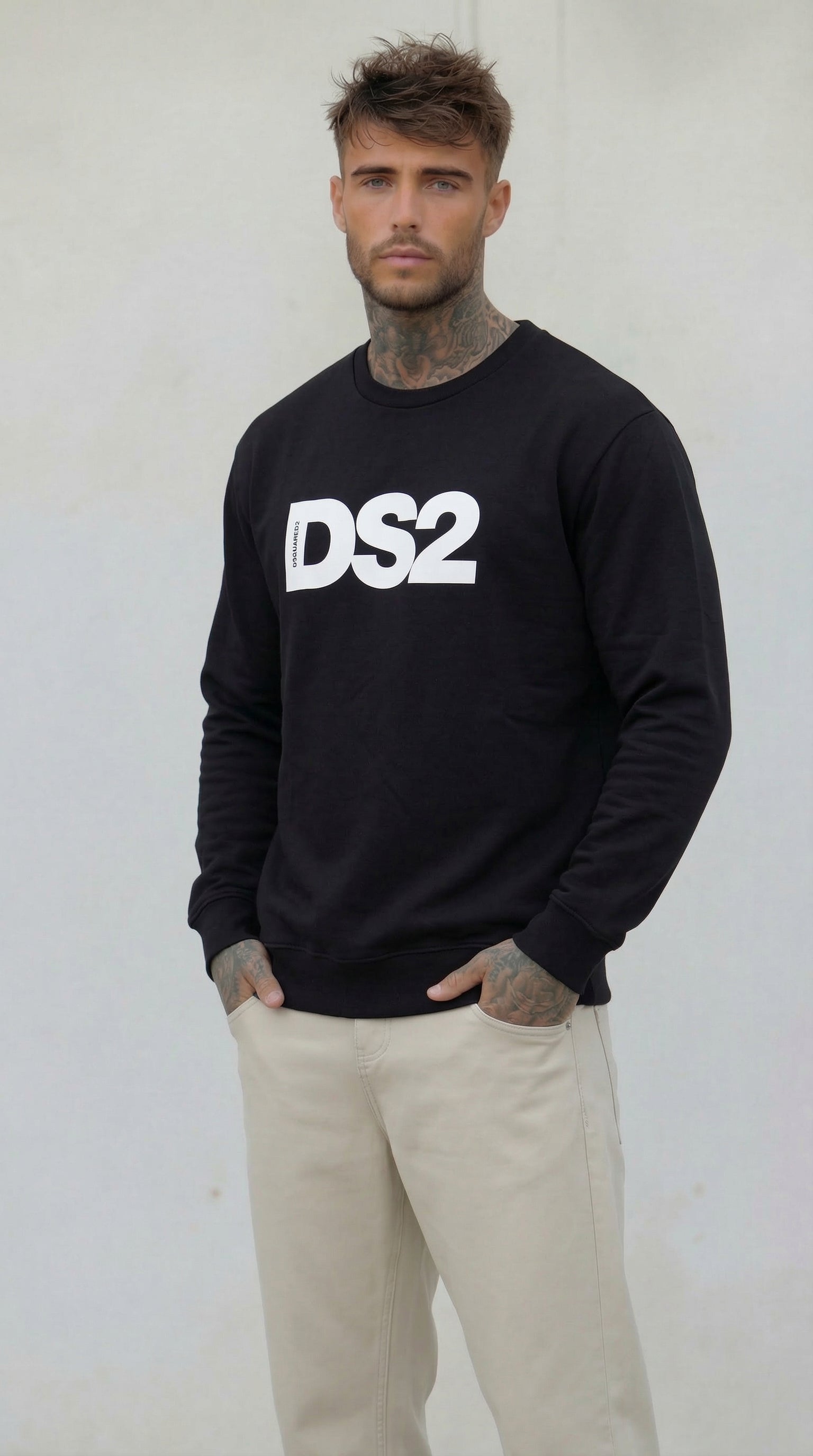 FELPA GIROCOLLO PIU' COLORI   CON LOGO  - DS2 - ART. SS26276