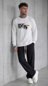 FELPA GIROCOLLO CON LOGO IN RILIEVO - DS2 - ART. SS26238