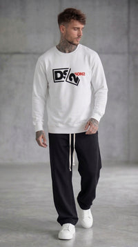 FELPA GIROCOLLO CON LOGO IN RILIEVO - DS2 - ART. SS26238