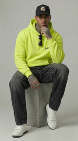 FELPA UOMO  BOXY CON CAPPUCCIO BASICA LOGO - HAMEN - ART. LOGO.H