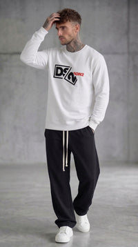 FELPA GIROCOLLO CON LOGO IN RILIEVO - DS2 - ART. SS26238