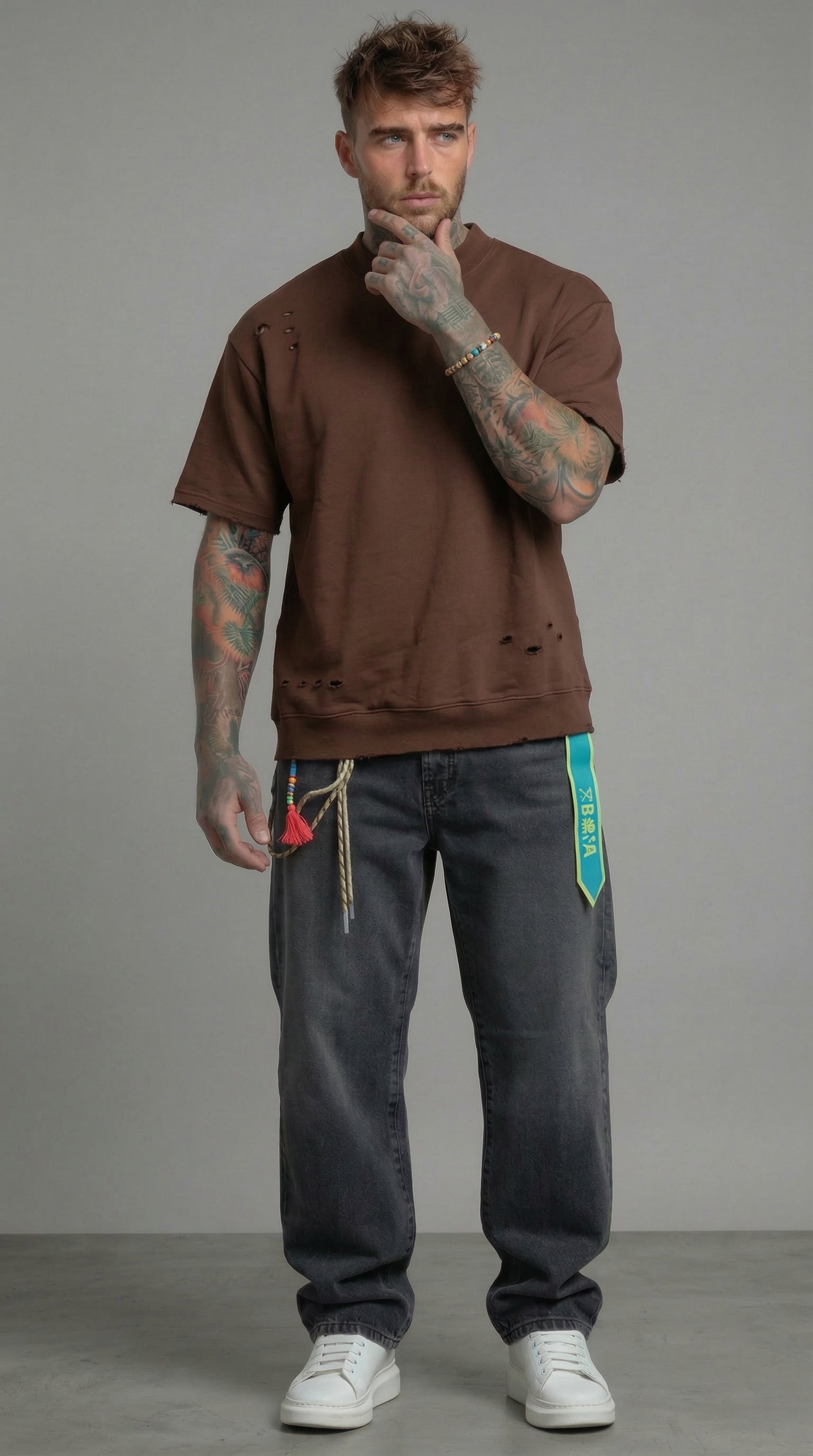 T-SHIRT FELPA DESTROY RELAXED  PIU' COLORI  - BERNA - ART. 261245