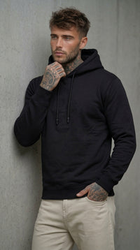 FELPA NERO CON CAPPUCCIO HOODIE - DS2 - ART. SS26231