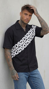 CAMICIA  MM BOWLING  NERO  CON BIG STAMPA DS2 - ART SS26260