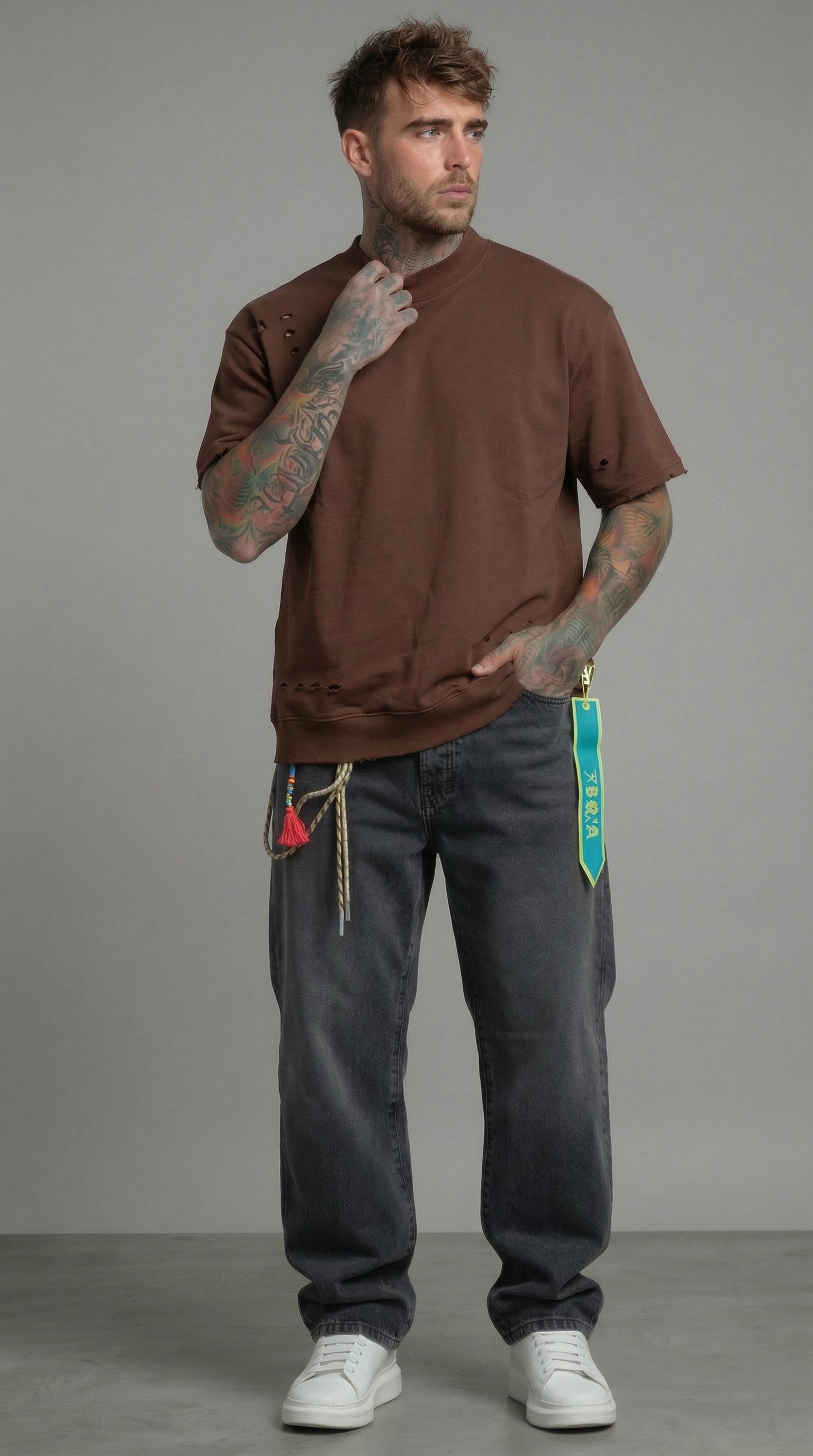 T-SHIRT FELPA DESTROY RELAXED  PIU' COLORI  - BERNA - ART. 261245