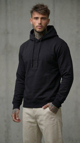 FELPA NERO CON CAPPUCCIO HOODIE - DS2 - ART. SS26231