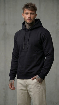 FELPA NERO CON CAPPUCCIO HOODIE - DS2 - ART. SS26231