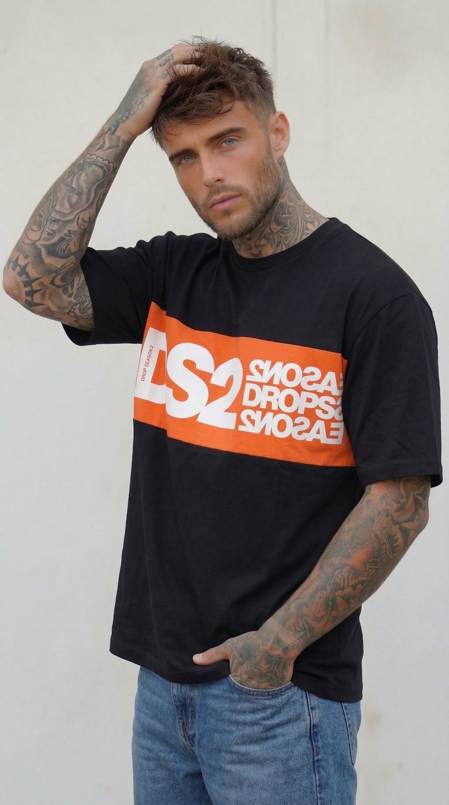 T-SHIRT CON INSERTO LOGATO  - PIU' COLORI  -DS2 - ART. SS26214