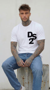 T-SHIRT STAMPA IN STOFFA  PIU' COLORI  -DS2 - ART. SS26229