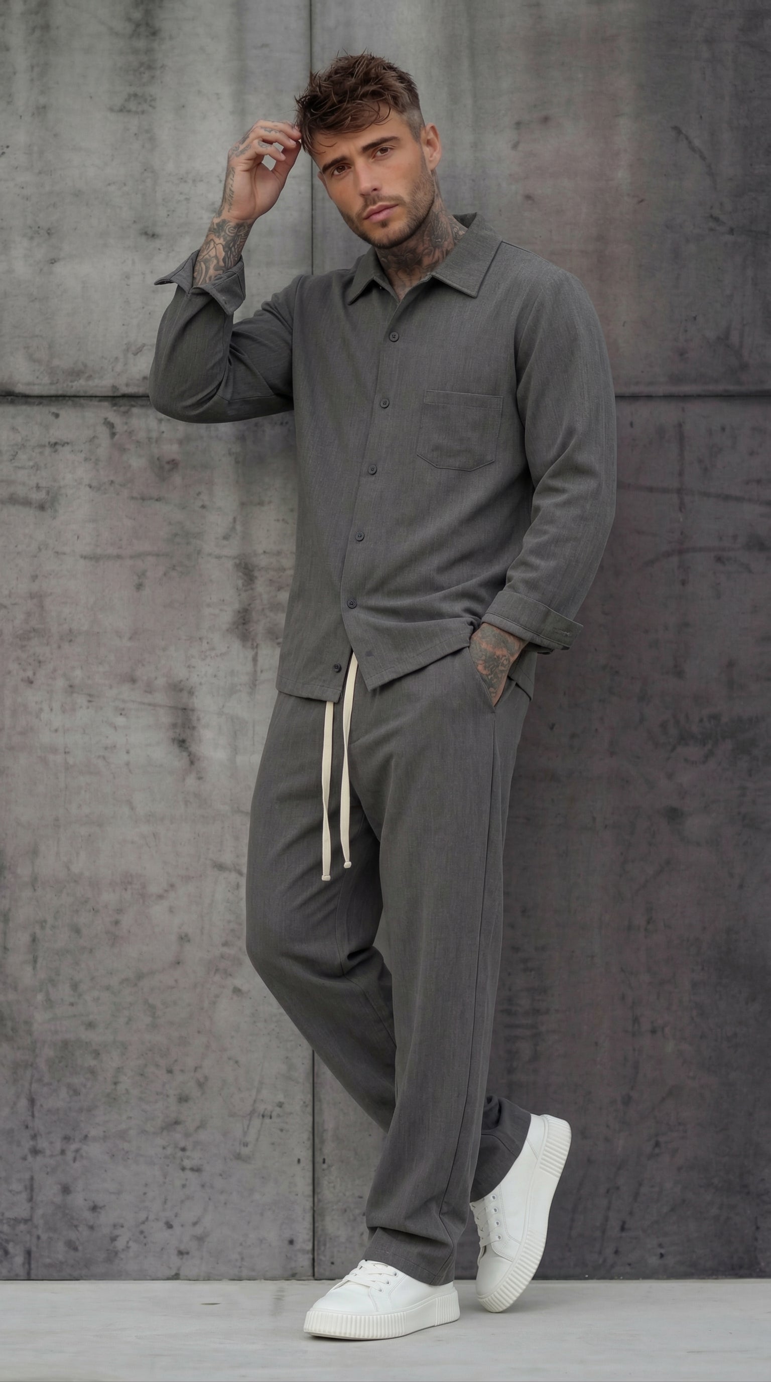 COMPLETO CAMICIONE + PANTALACCIO - HAMEN - ART. MARCUS OUTFIT