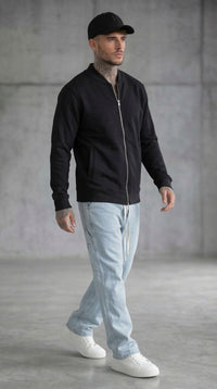 FELPA BOMBER CON ZIP - ONLY&SONS - ART. 22034247 - COL BLACK