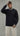 FELPA GIROCOLLO  NERO BIANCO COLLO IN MAGLIA LOGATO  - DS2 - ART. SS26303