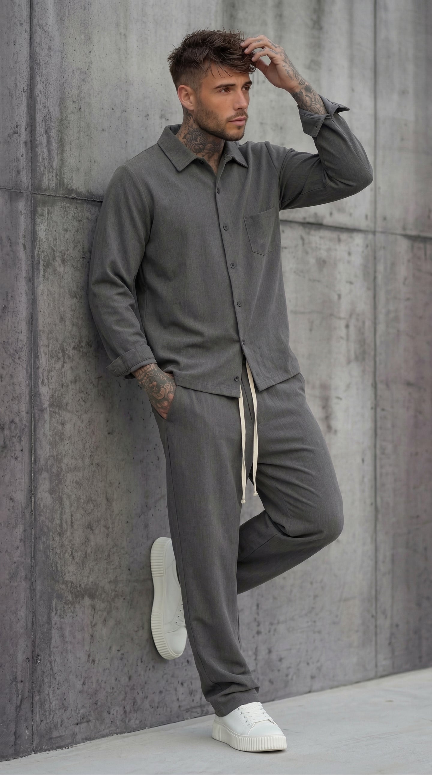 COMPLETO CAMICIONE + PANTALACCIO - HAMEN - ART. MARCUS OUTFIT