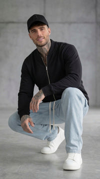 FELPA BOMBER CON ZIP - ONLY&SONS - ART. 22034247 - COL BLACK