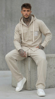 COMPLETO SELEZIONA CAMICIA + PANTALACCIO  BEIGE  - DS2 - ART. SS2624