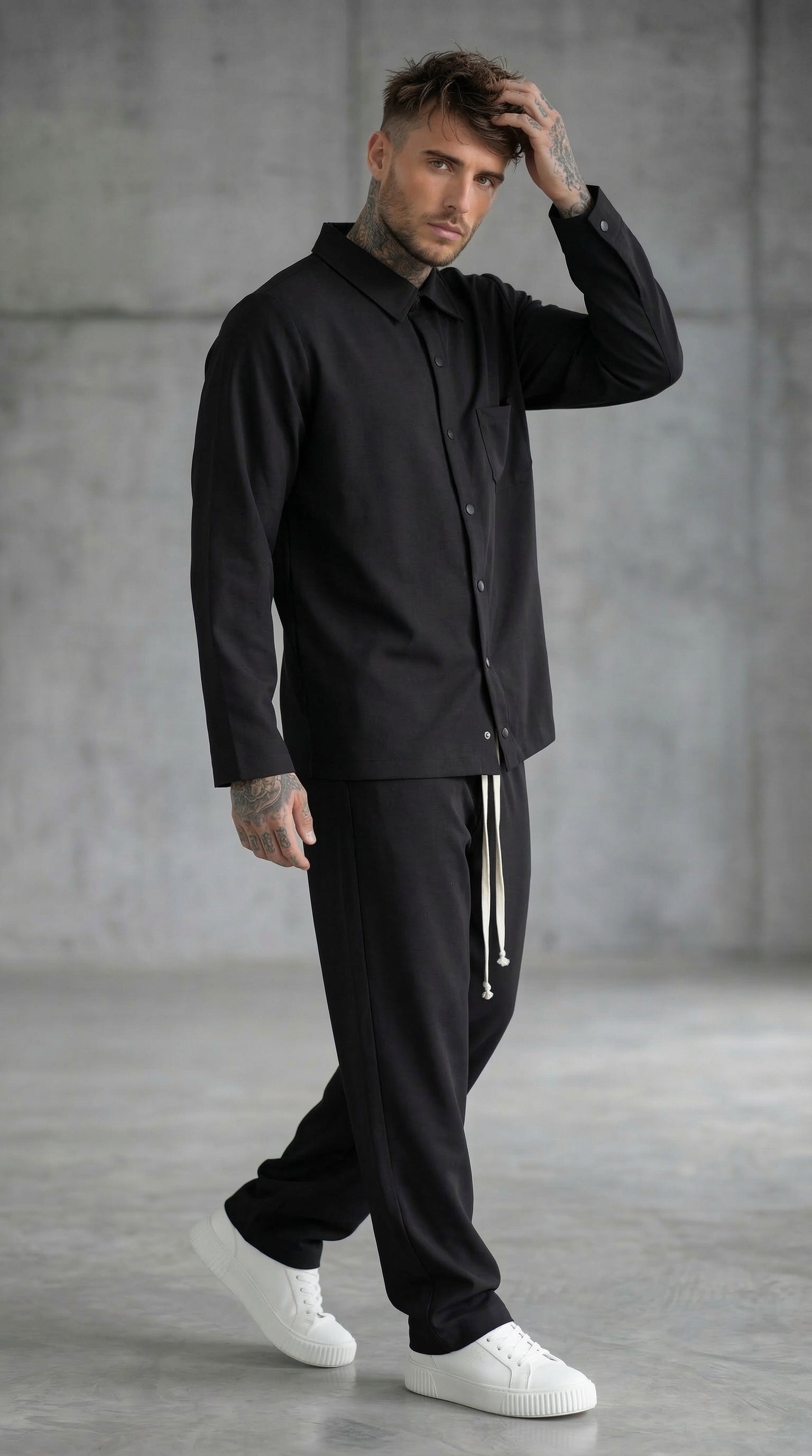 COMPLETO CAMICIONE + PANTALACCIO - HAMEN - ART. MARCUS OUTFIT