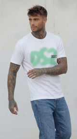 T-SHIRT BIANCO CON LOGO SPRAY  -DS2 - ART. SS26223