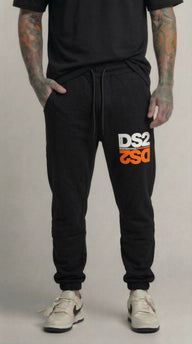 PANTALONE NERO  DI TUTA CON STAMPA - DS2 - ART. SS26254