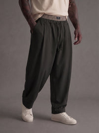 PANTALONE IMPERIAL BAGGY CON VITA ELASTICIZZATA PE8JMAY