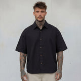 CAMICIA MEZZA MANICA PIU' COLORI  MISTO LINO - BERNA - ART. 261280