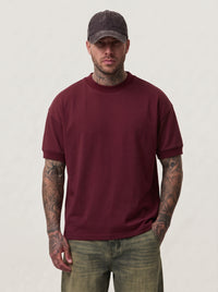 T-SHIRT NEW JOB BRAND BASICA CON POLSINO SULLA MANICA ART T692