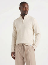 MAGLIONCINO BL11 MEZZA ZIP MISTO LANA ART RITZIP