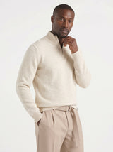 MAGLIONCINO BL11 MEZZA ZIP MISTO LANA ART RITZIP